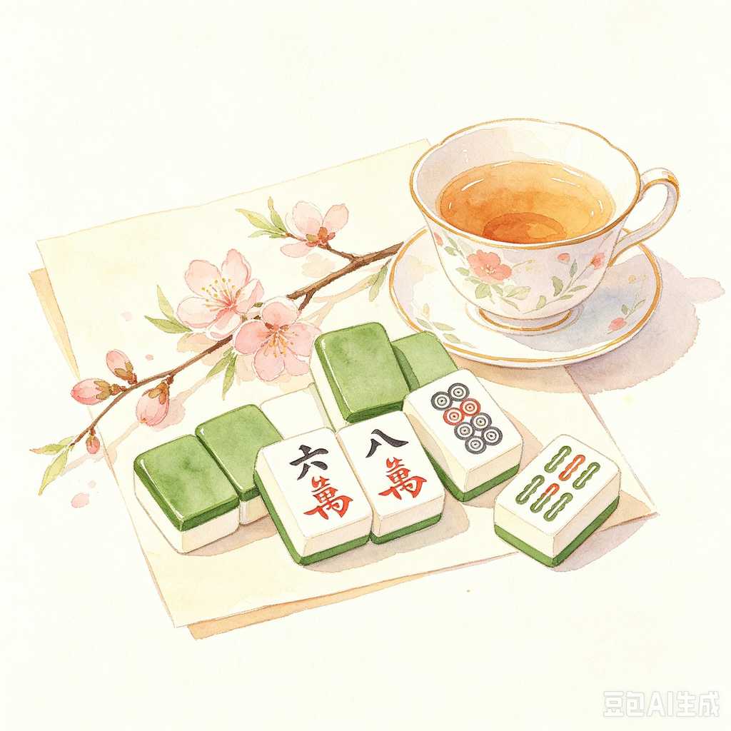 colored mahjong tile racks