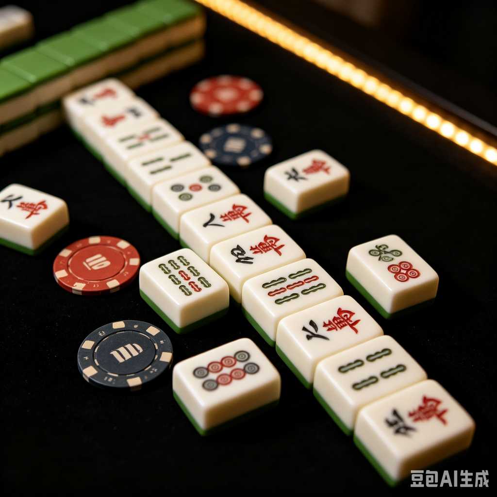 saturated color mahjong set print